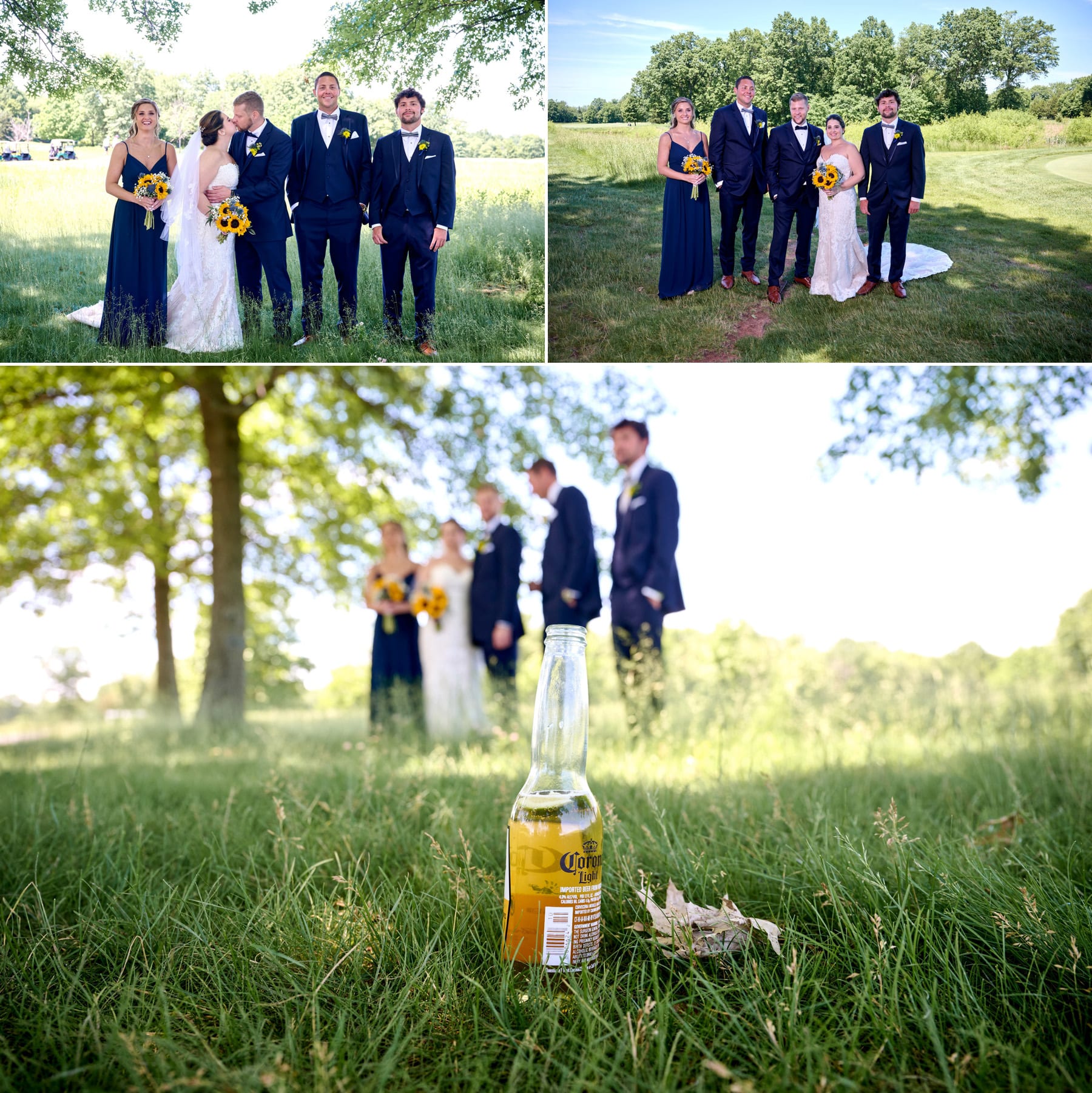 bridal party photos at Royce Brook