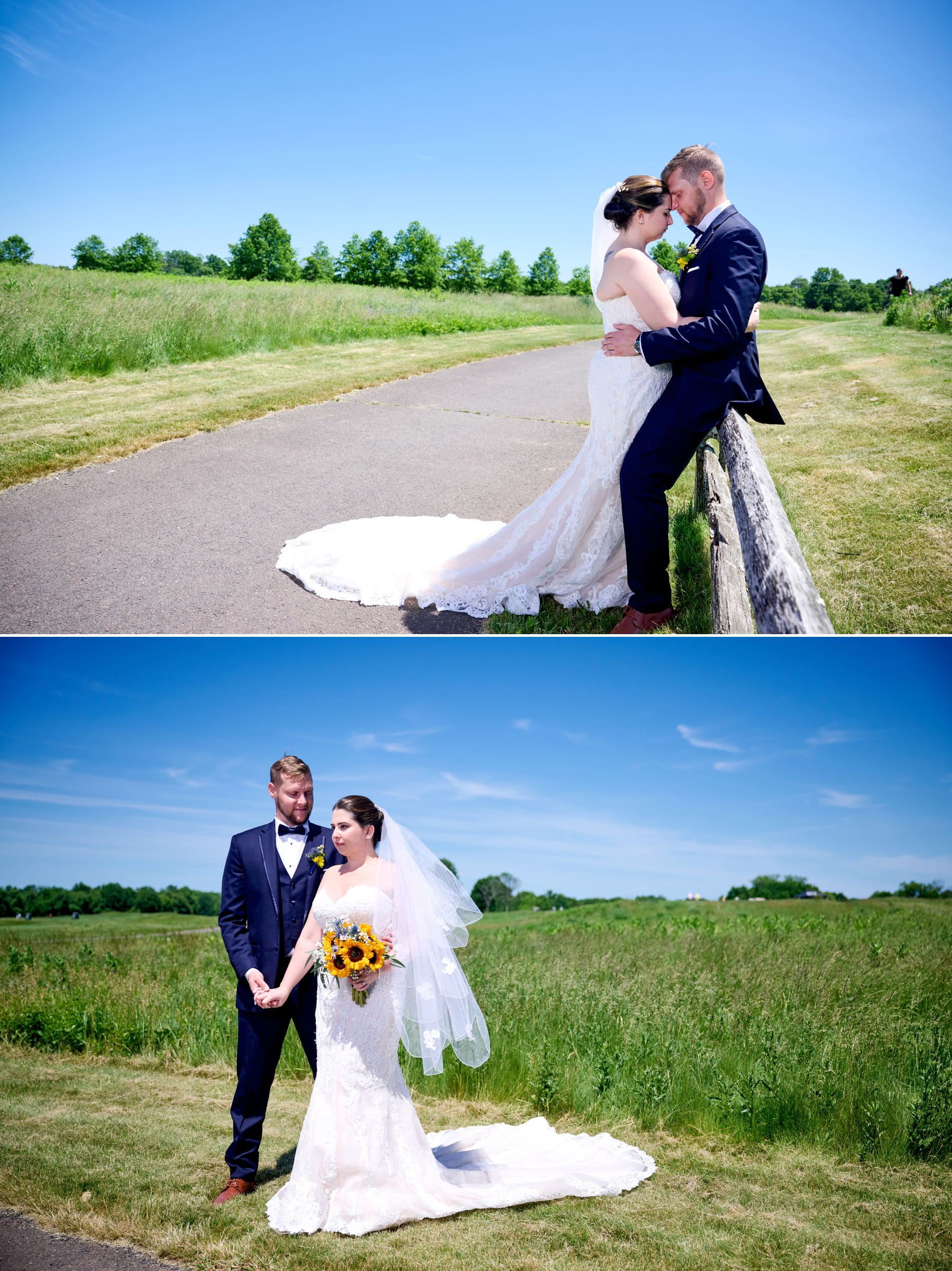 harsh light wedding photos