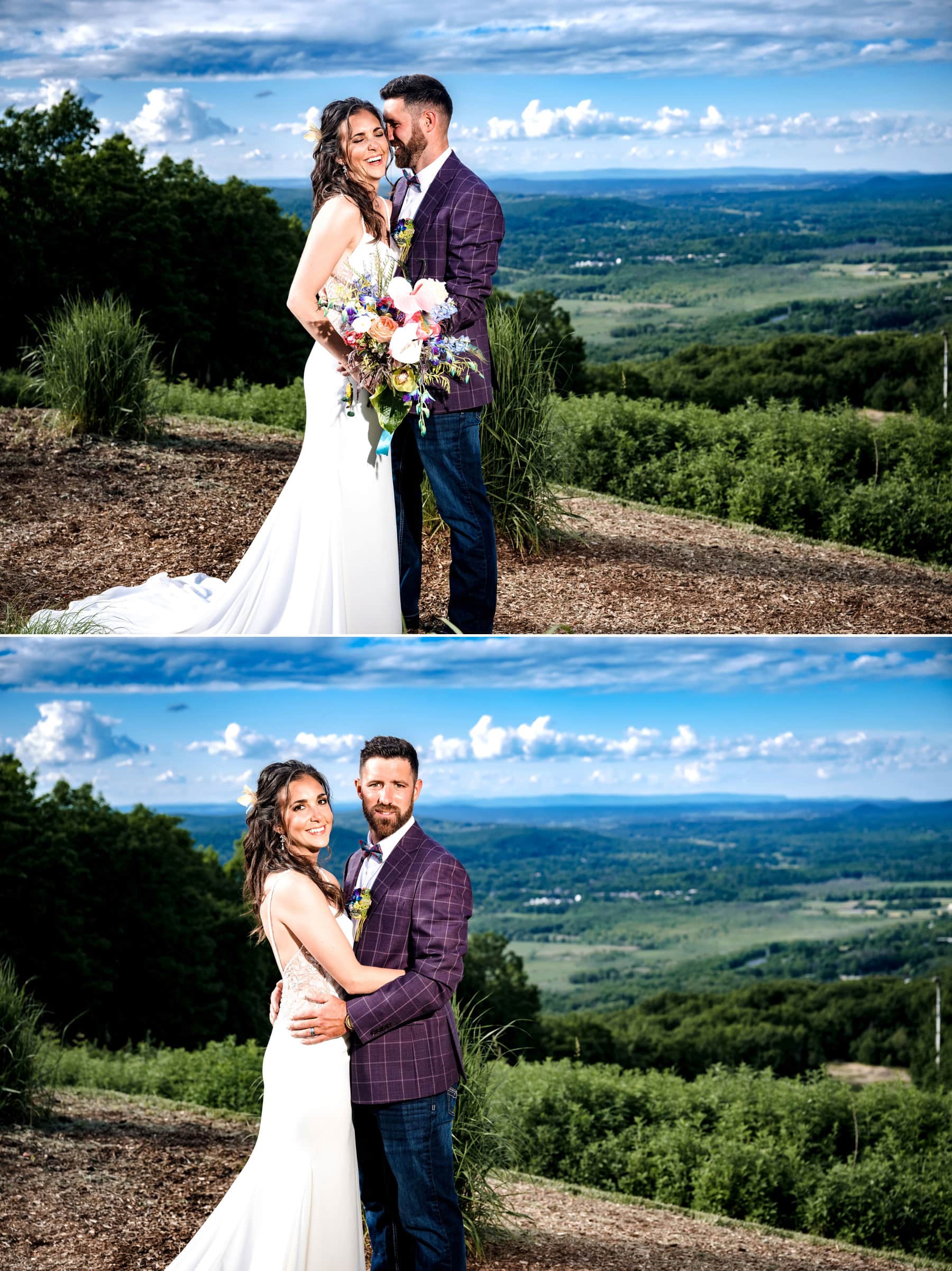 amazing mountain views for wedding photos at Mountain Creek Resort