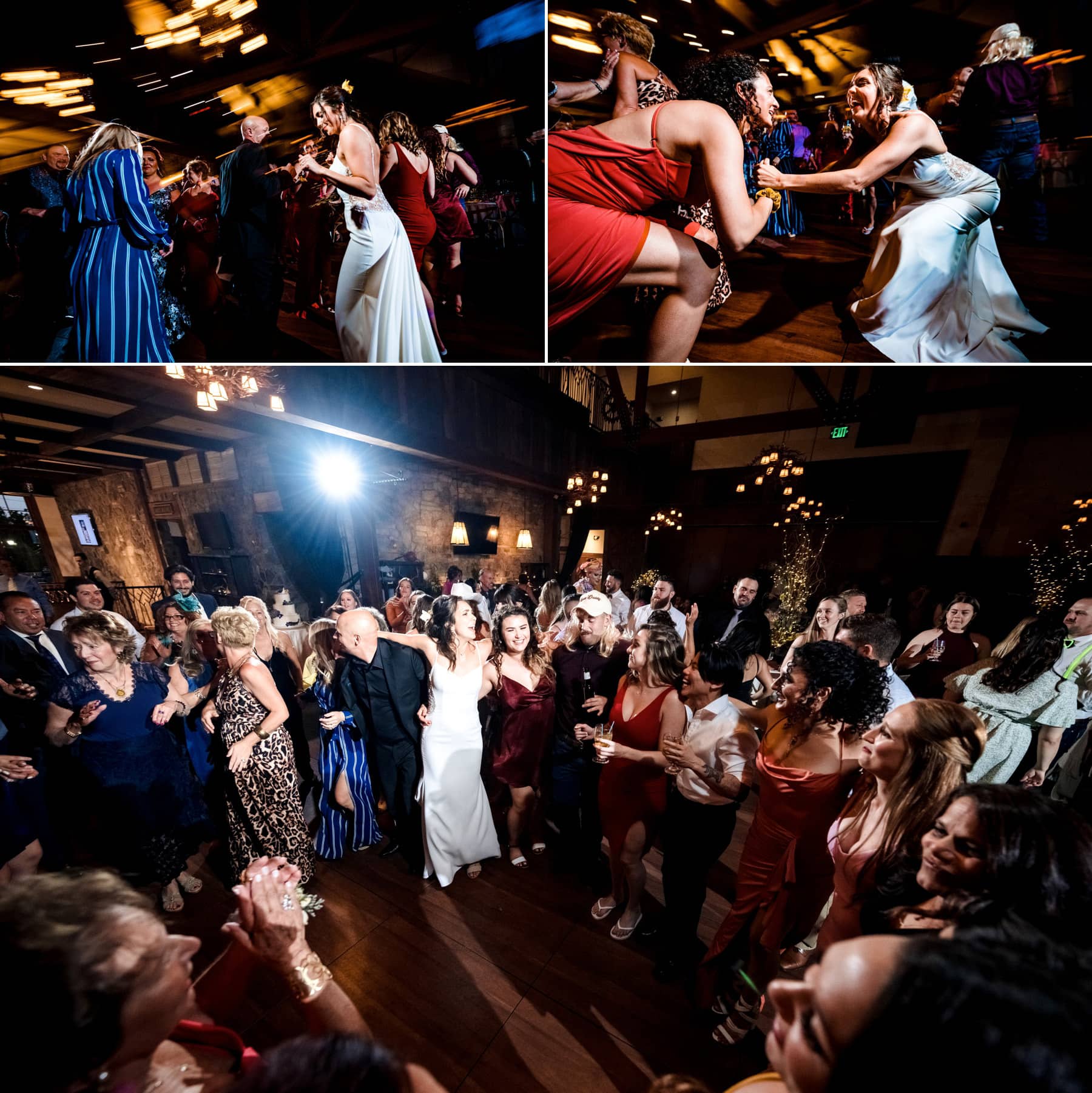 wedding partying at Mountain Creek Resort