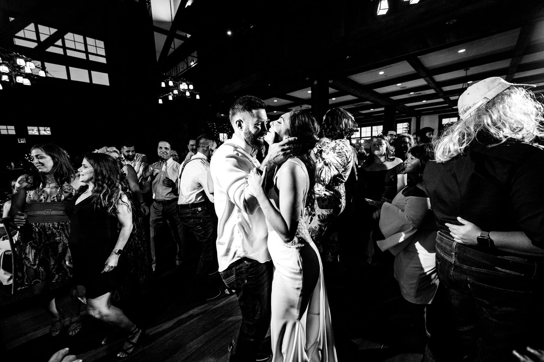 a romantic wedding dance moment at Mountain Creek Resort