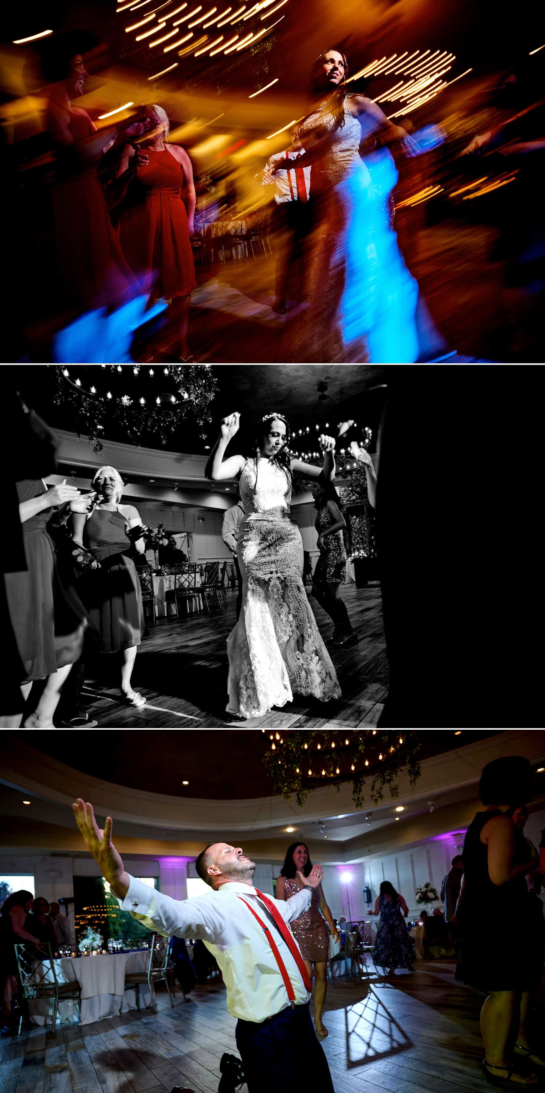 wedding reception dancing at The Farmhouse