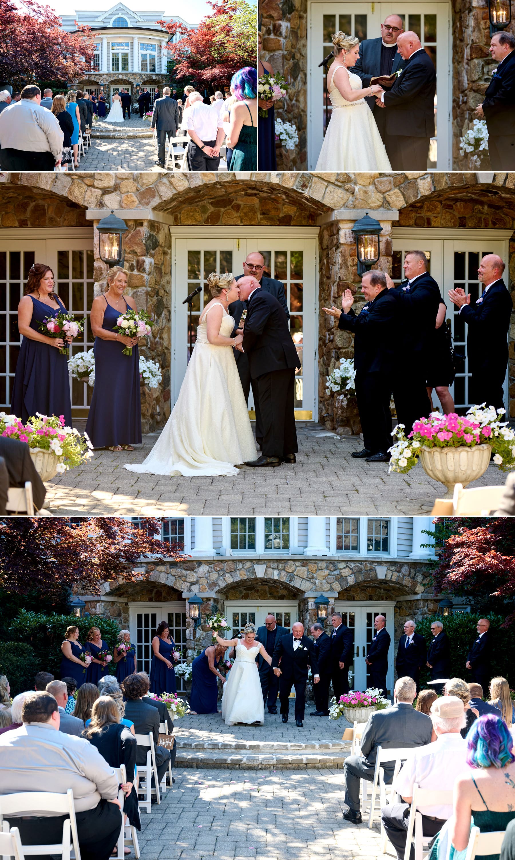 wedding ceremony at The Olde Mill Inn