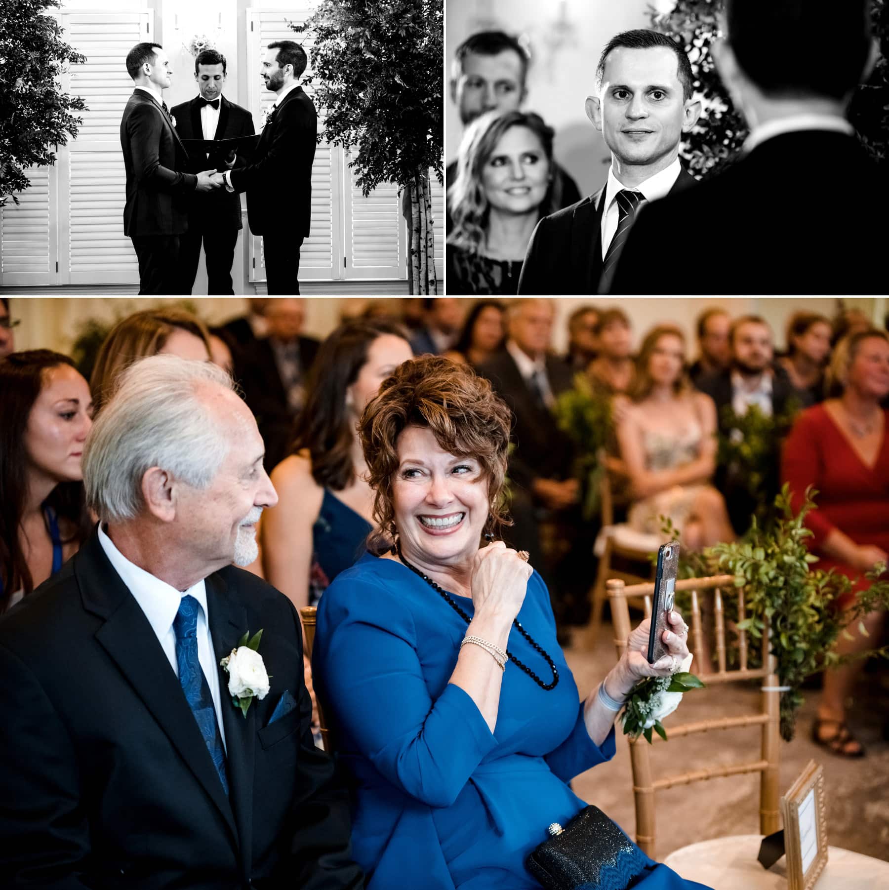 wedding ceremony vows at The Bernards Inn