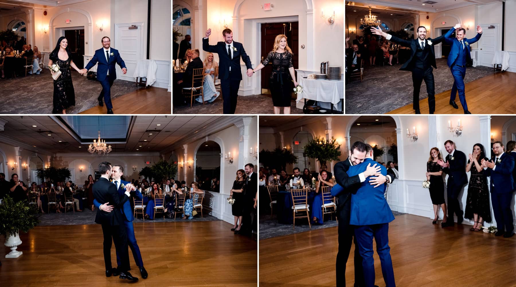 wedding entrance and first dance at The Bernards Inn