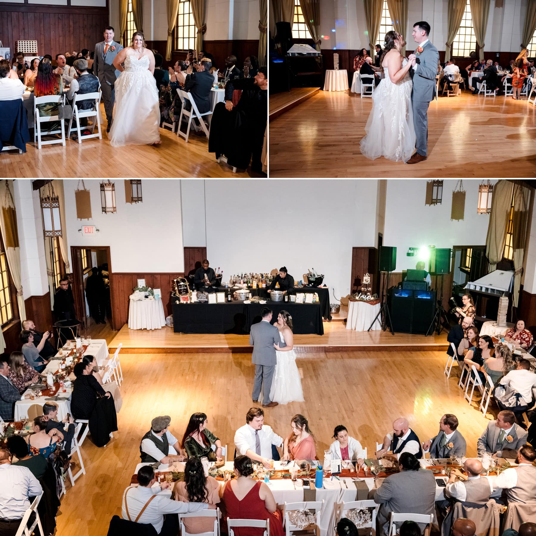 wedding first dance at Sandy Hook Chapel