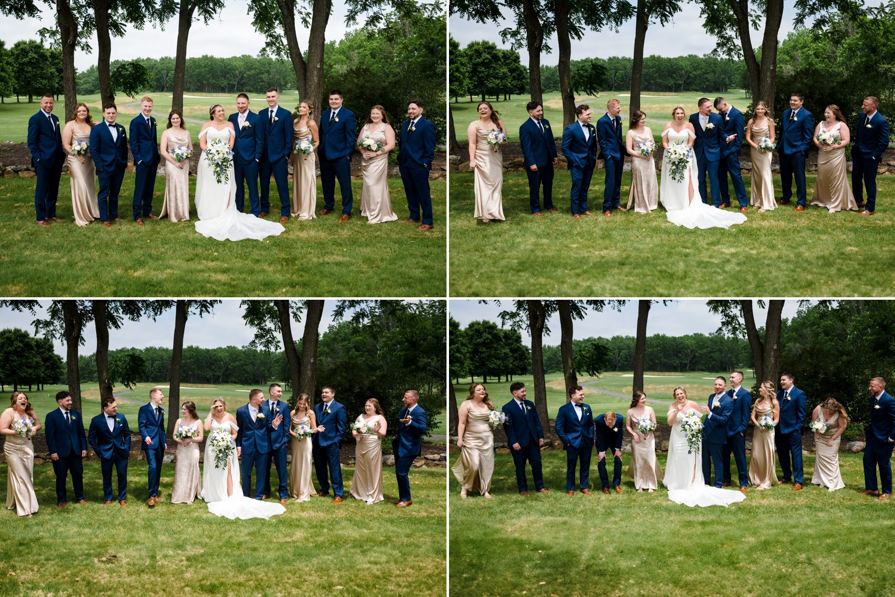 wedding bridal party photos at Hawk Pointe